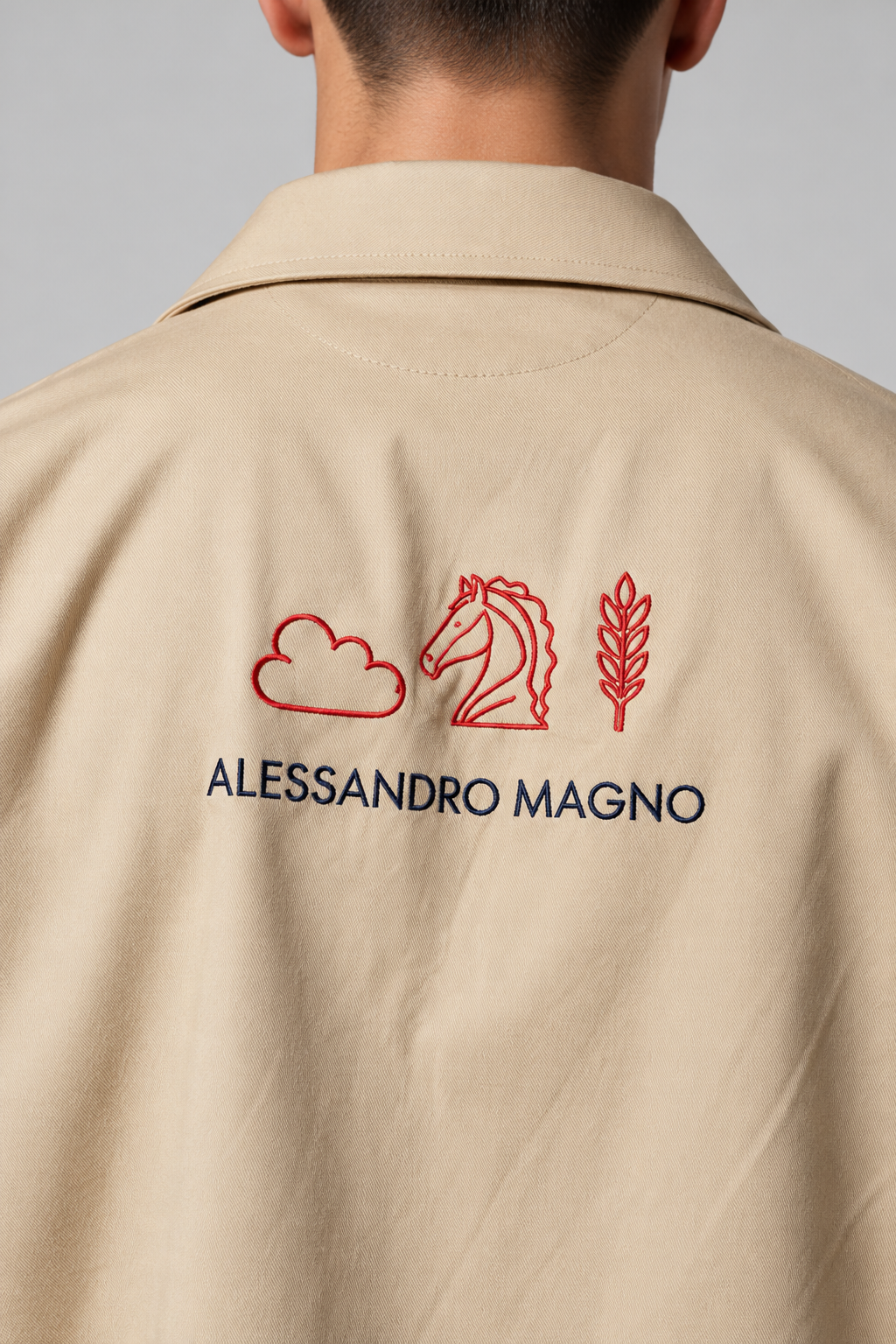 Alessandro Magno Hemd-Jacke Kurzarm