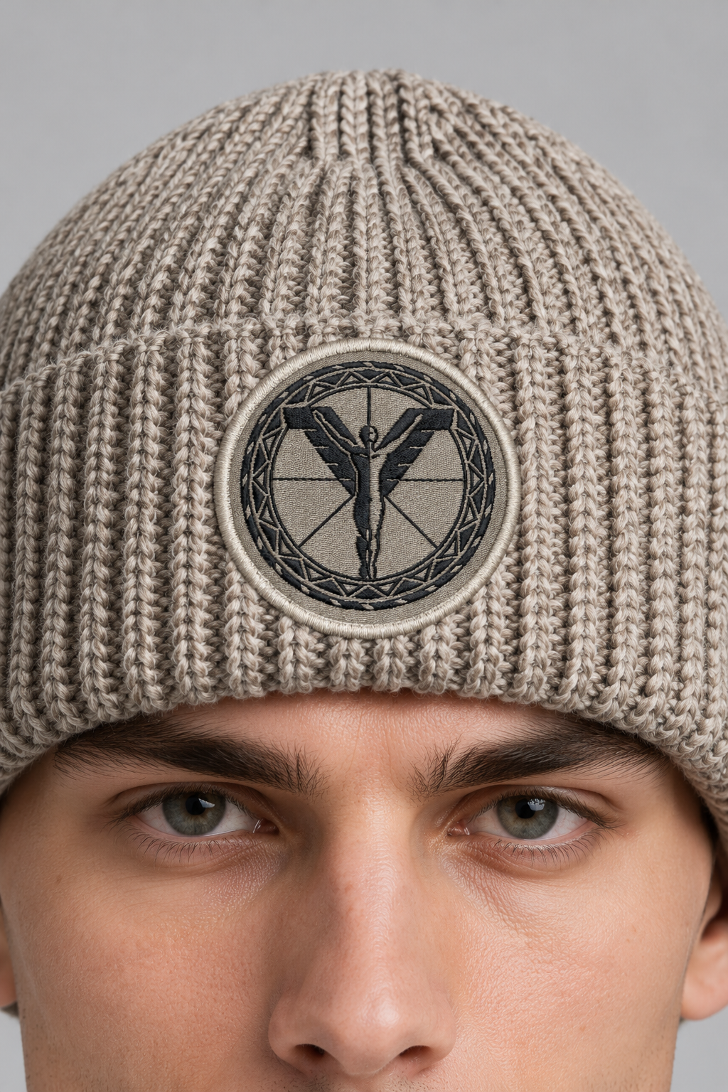 Carlo Colucci Beanie Mütze Beige