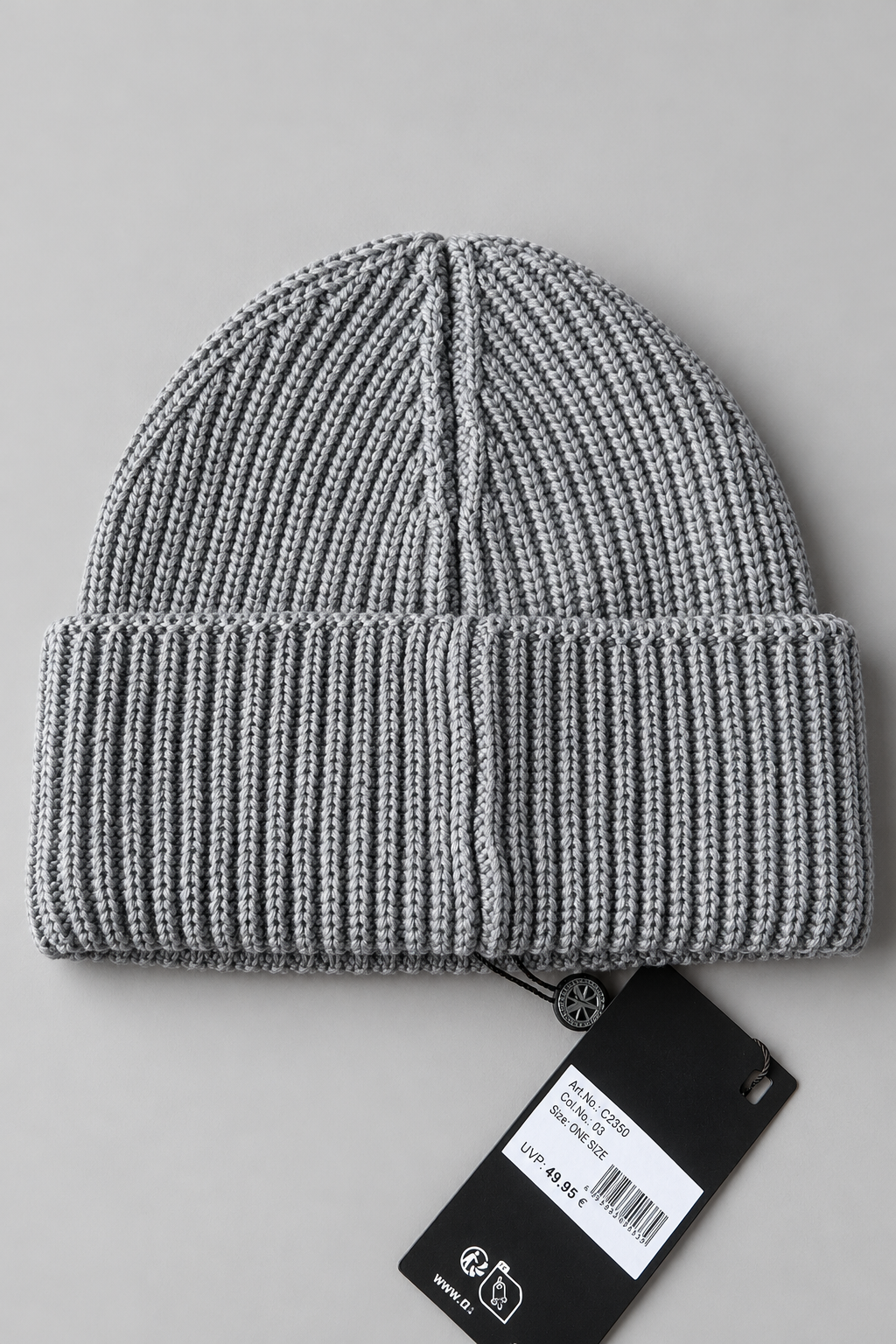 Carlo Colucci Beanie Mütze Dunkel Grau