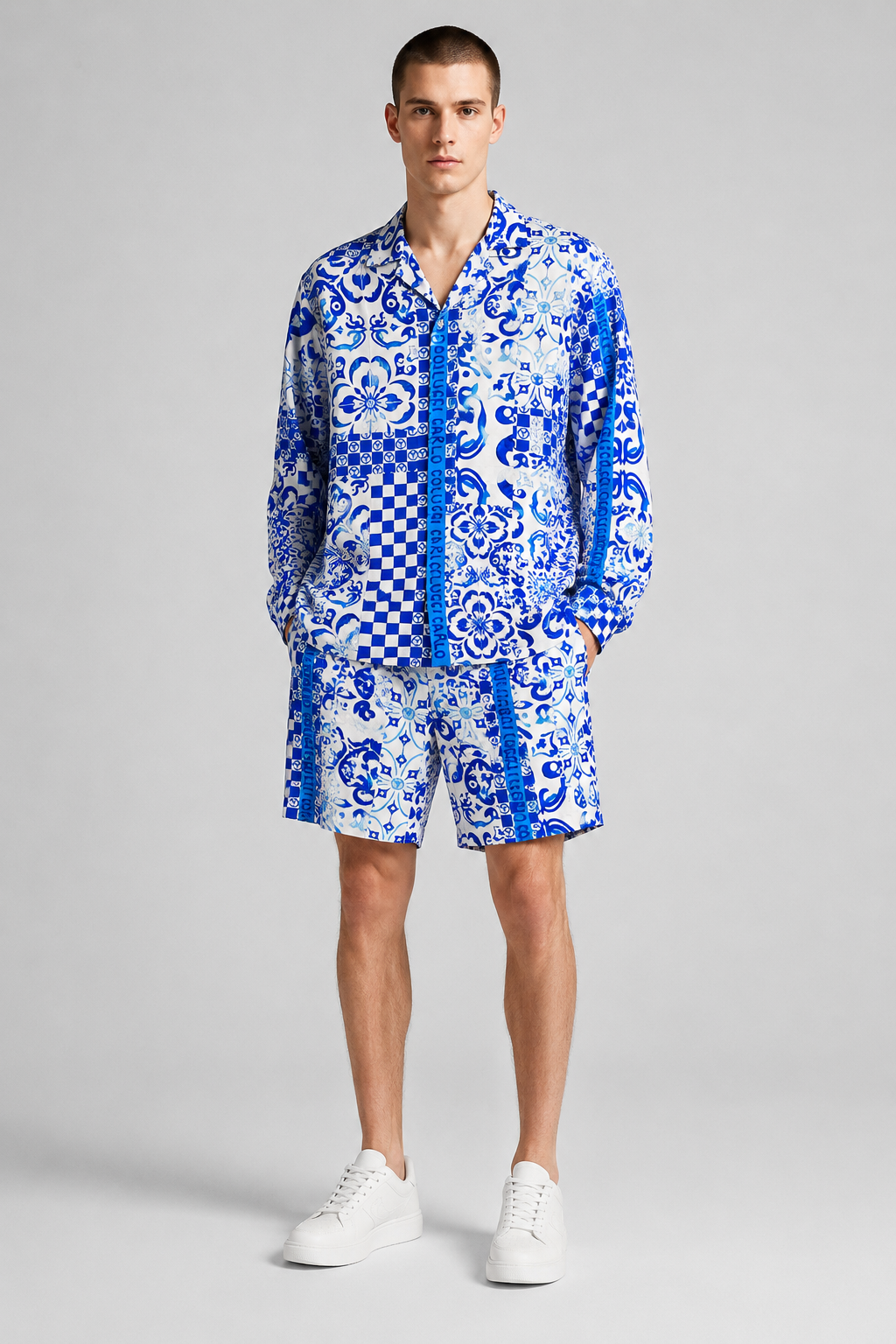 Carlo Colucci Set Hemd + Shorts