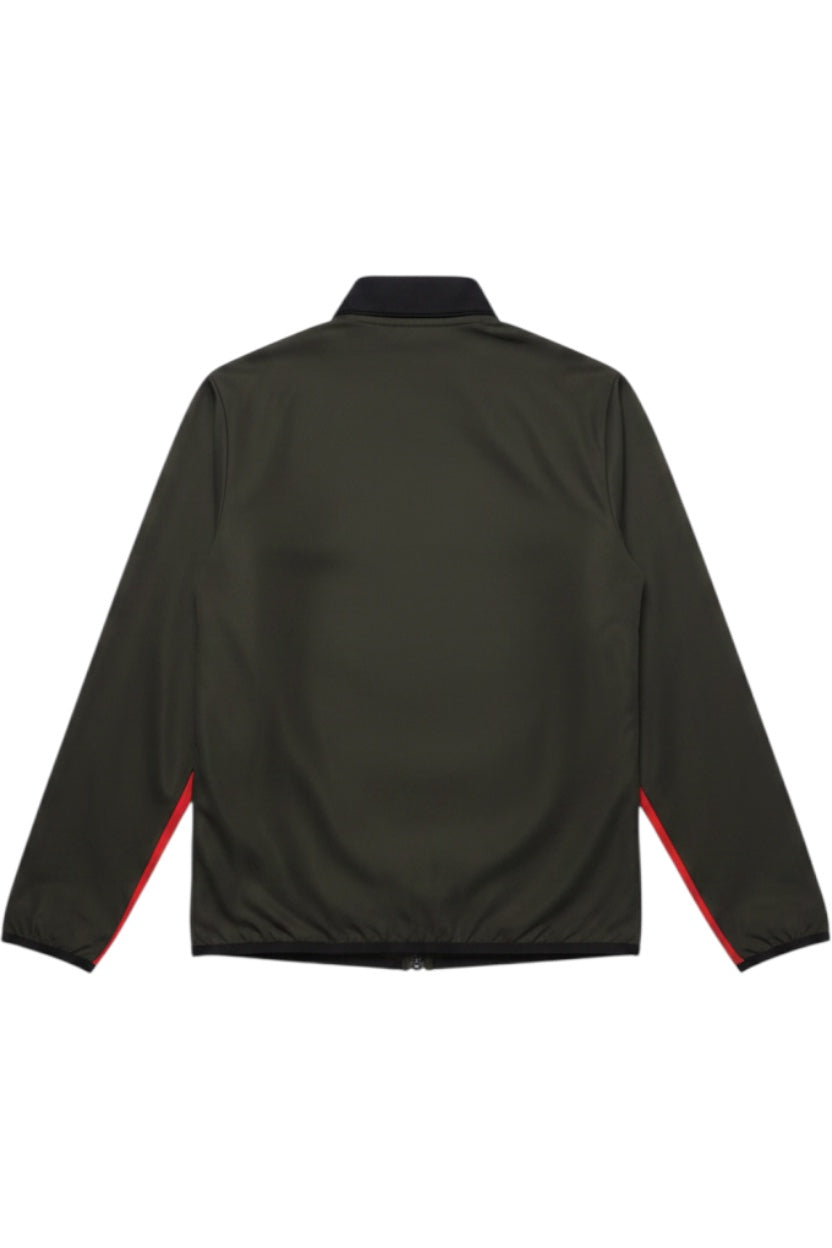 Adidas Herren Trainingsjacke Grün Rot Schwarz Größe M