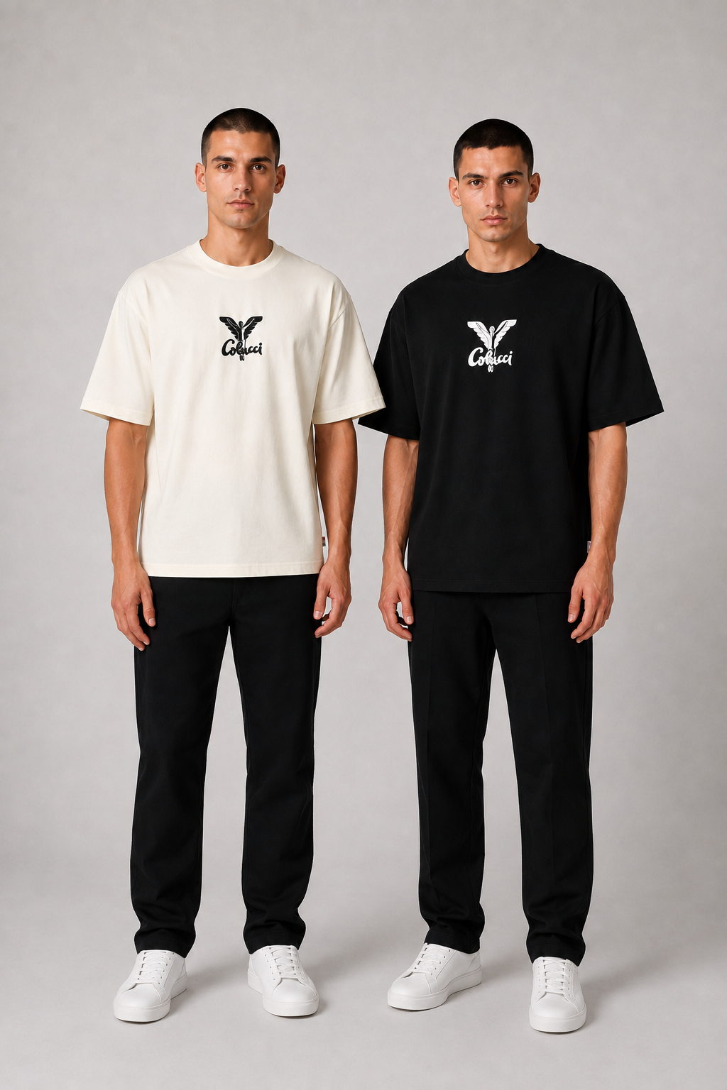 Carlo Colucci Set 2 T-Shirts Backprint