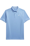 Nike Herren Poloshirt Dri-Fit Blau-Weiß Größe L