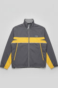Concurve Herren Trainingsjacke Grau Gelb Größe XL