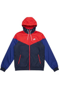 Nike Herren Trainingsjacke Blau Rot Grau Mehrfarbig Größe S