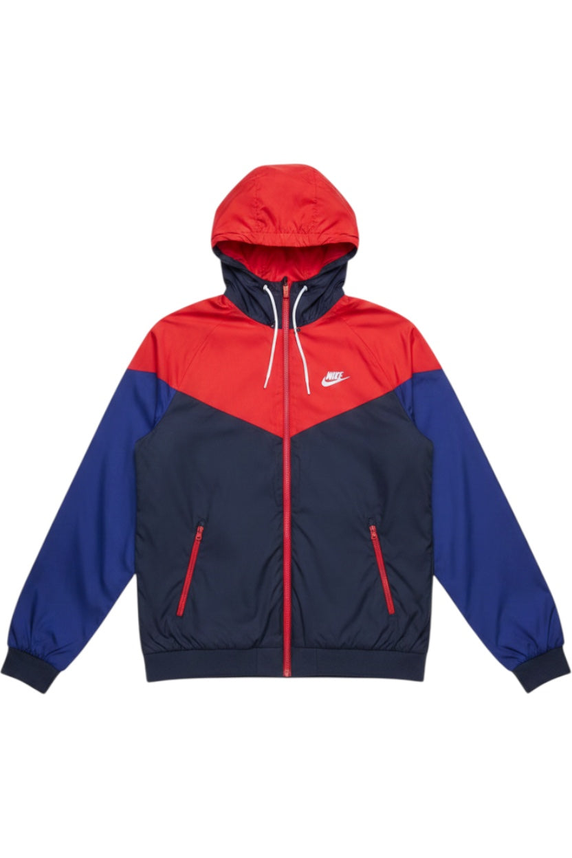 Nike Herren Trainingsjacke Blau Rot Grau Mehrfarbig Größe S