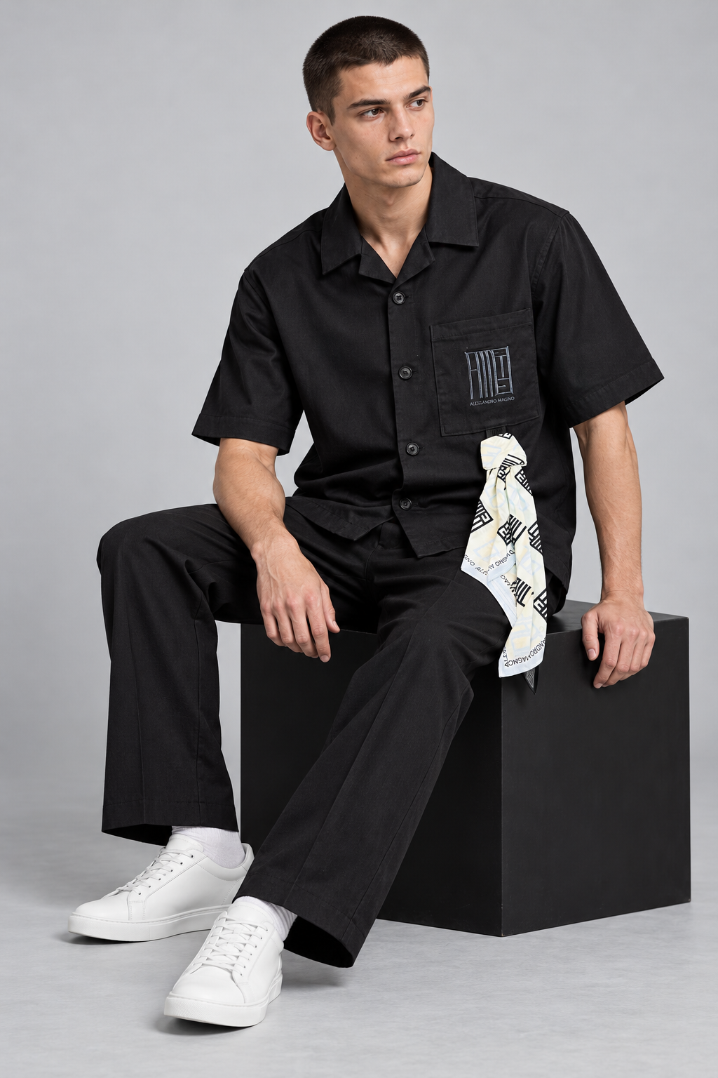 Alessandro Magno Hemd Kurzarm