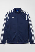Adidas Herren Trainingsjacke Blau Weiß Größe L