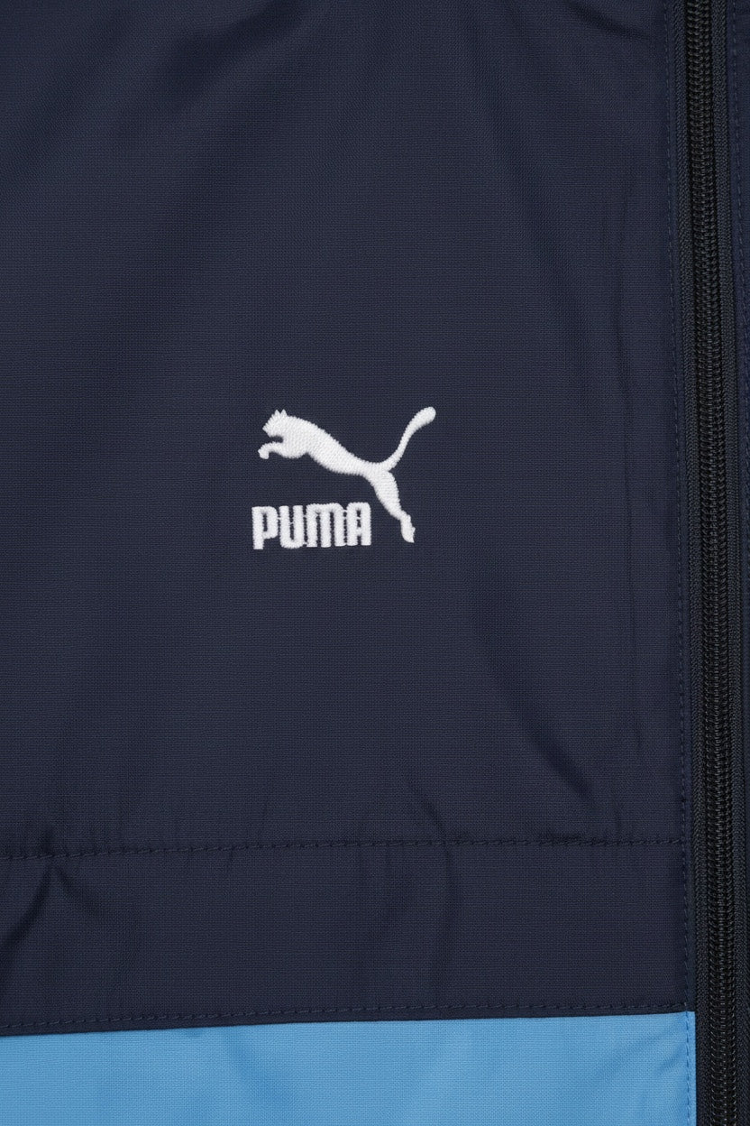 Puma Herren Trainingsjacke Blau Schwarz Größe M/L