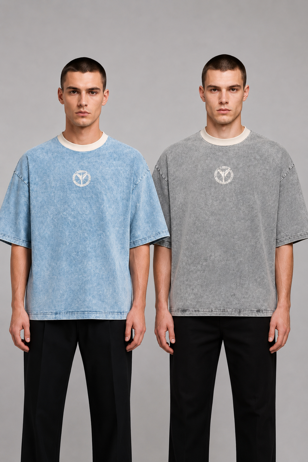Carlo Colucci Set 2 T-Shirts Denim