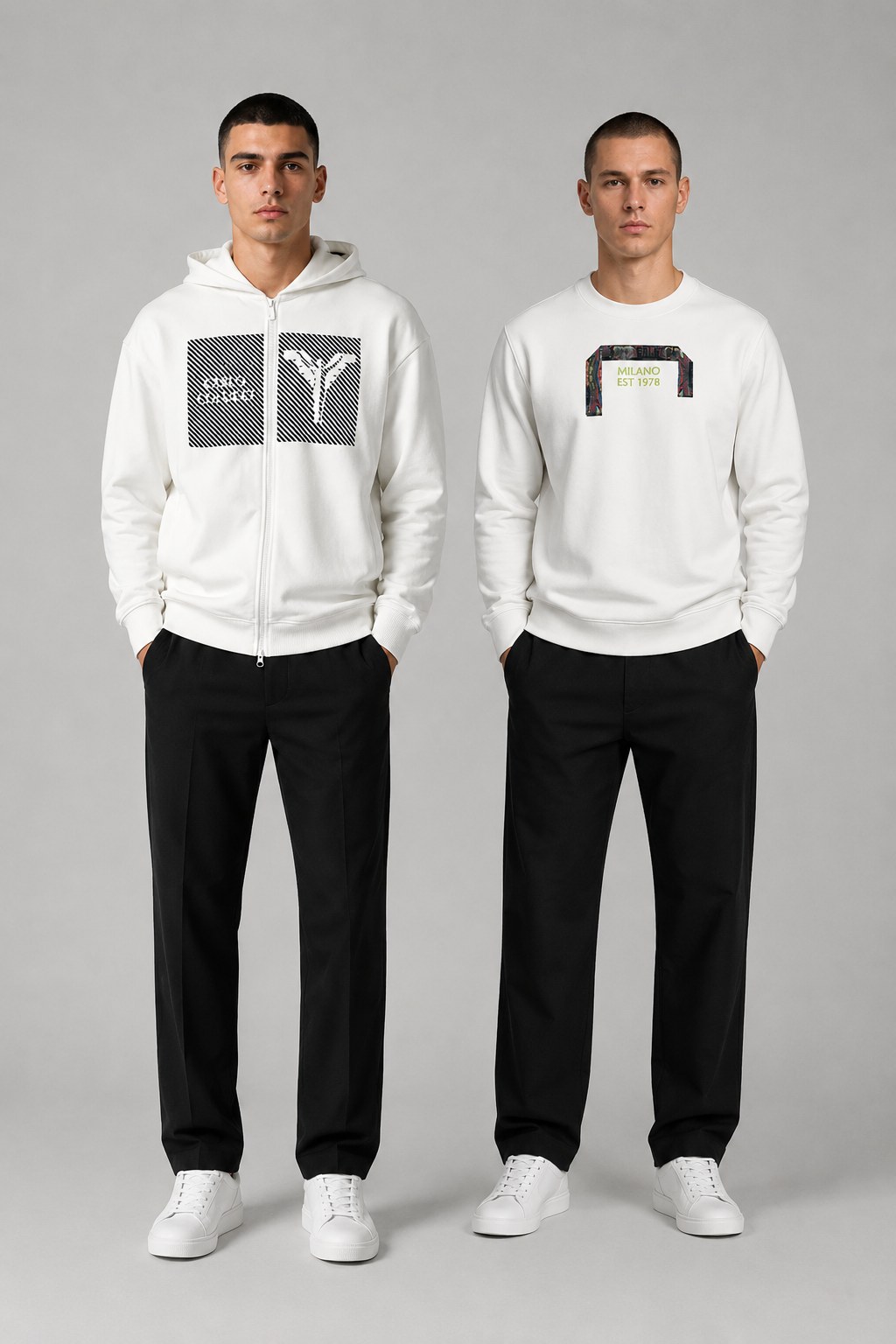 Carlo Colucci Bundle Pullover + Sweatjacke