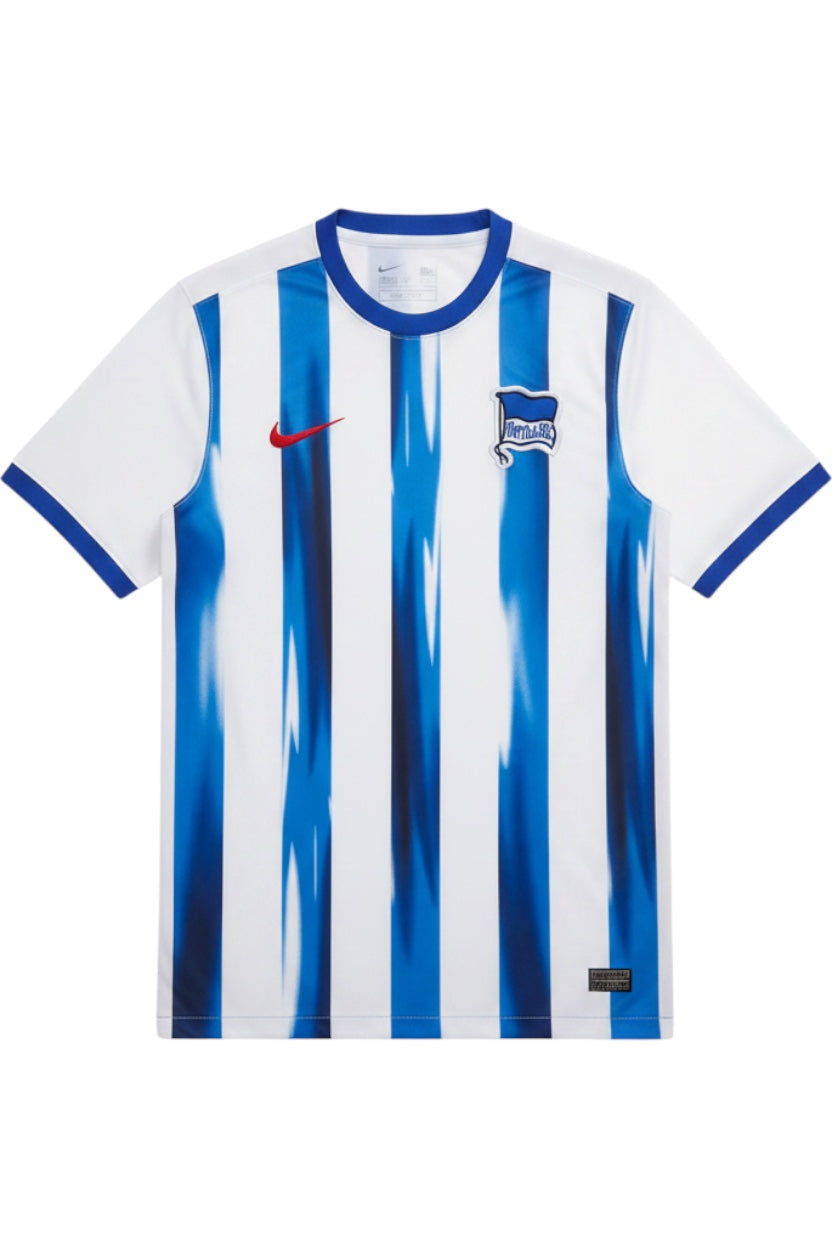 Nike Herren Fußball Trikot Weiß Blau Streifen Größe XXL