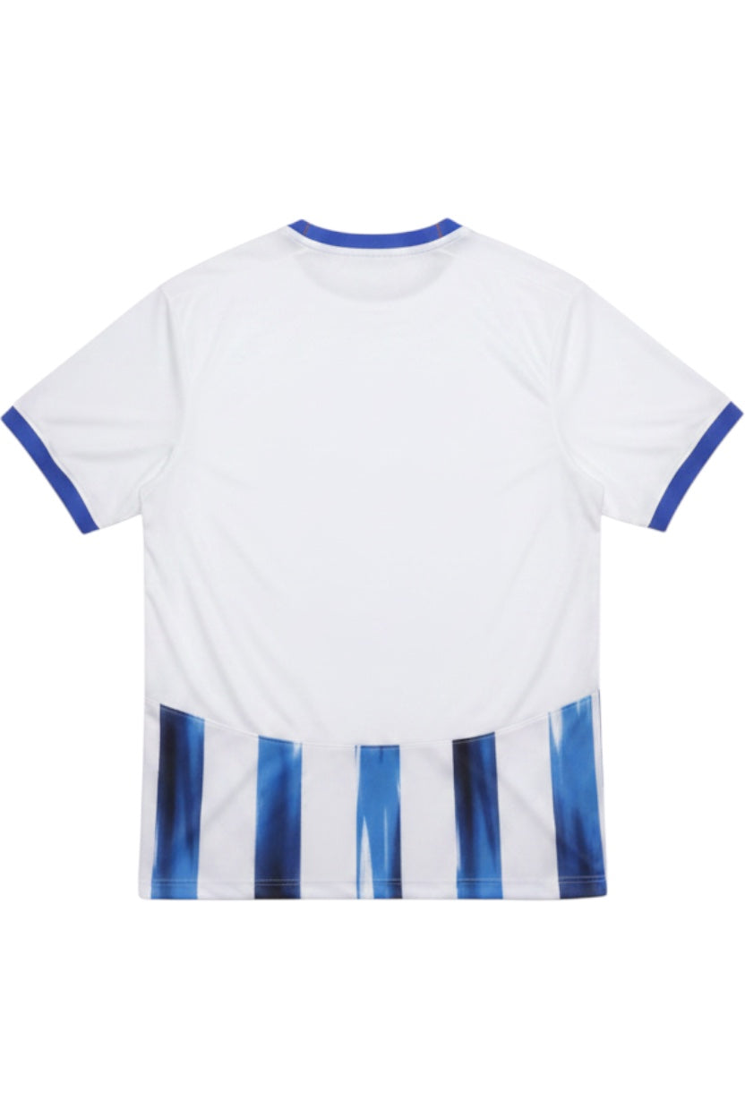 Nike Herren Fußball Trikot Weiß Blau Streifen Größe XXL