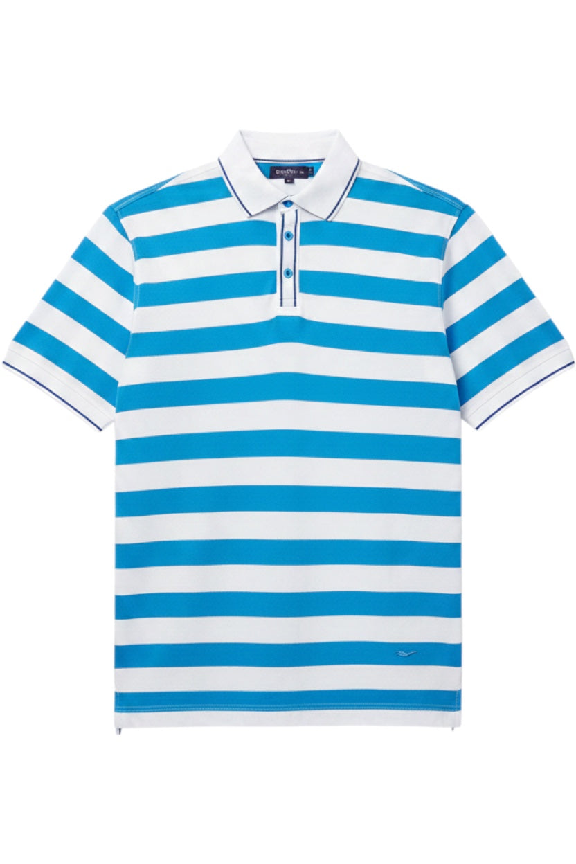 Hugo Boss Herren Poloshirt Blau-Weiß Größe XL
