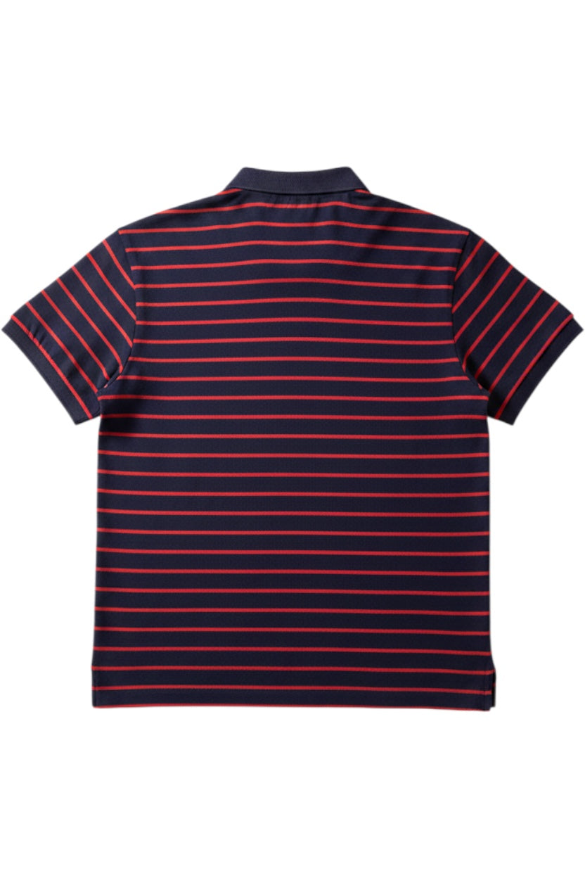 Polo Ralph Lauren Herren Poloshirt Slim Fit Gestreift Blau Rot Größe M
