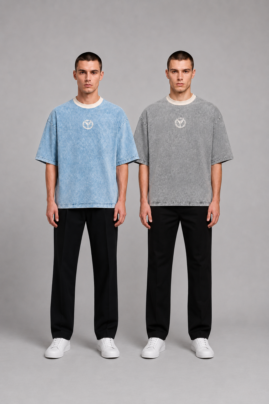 Carlo Colucci Set 2 T-Shirts Denim