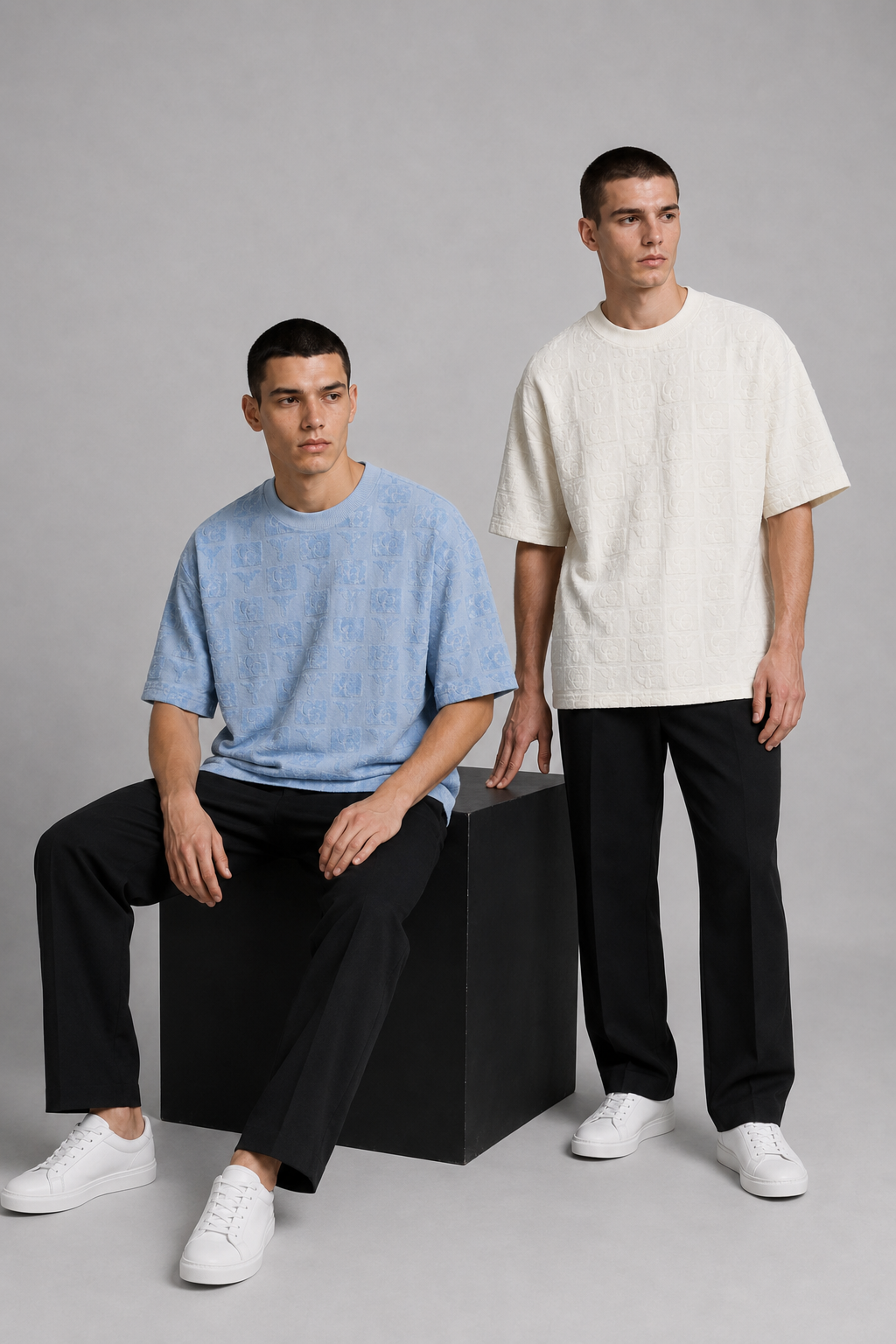 Carlo Colucci Set 2 T-Shirts Flock