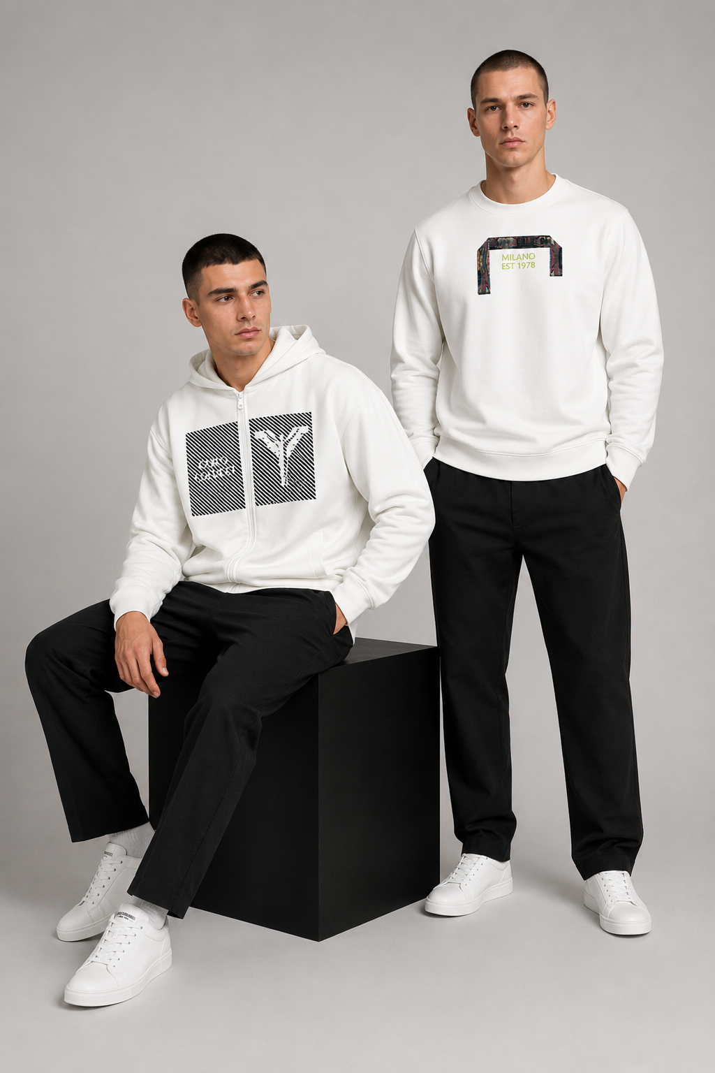 Carlo Colucci Bundle Pullover + Sweatjacke