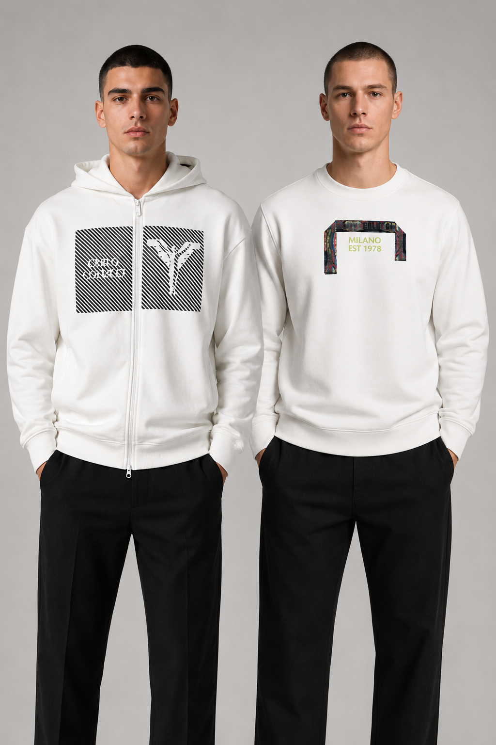 Carlo Colucci Bundle Pullover + Sweatjacke