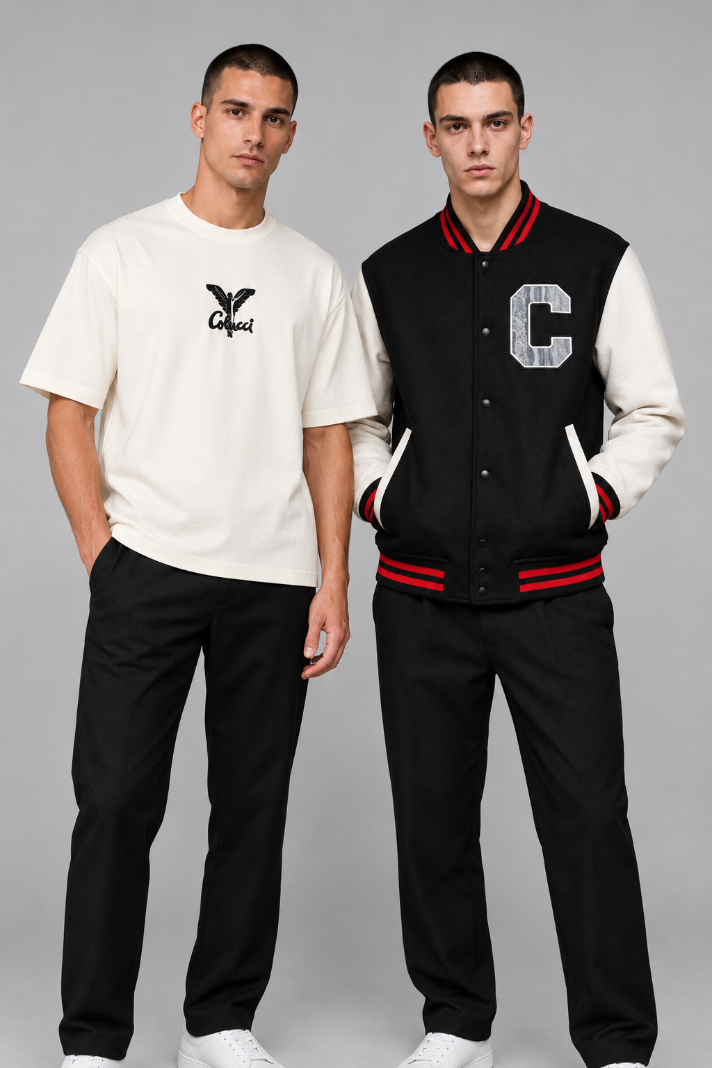 Carlo Colucci Jacke + T-Shirt Set