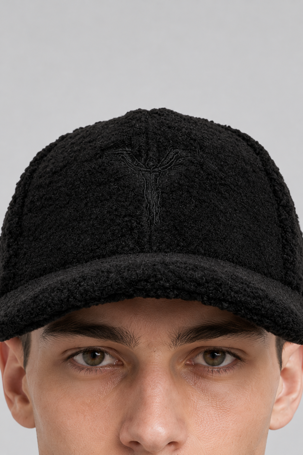 Carlo Colucci Cap Schwarz Teddy