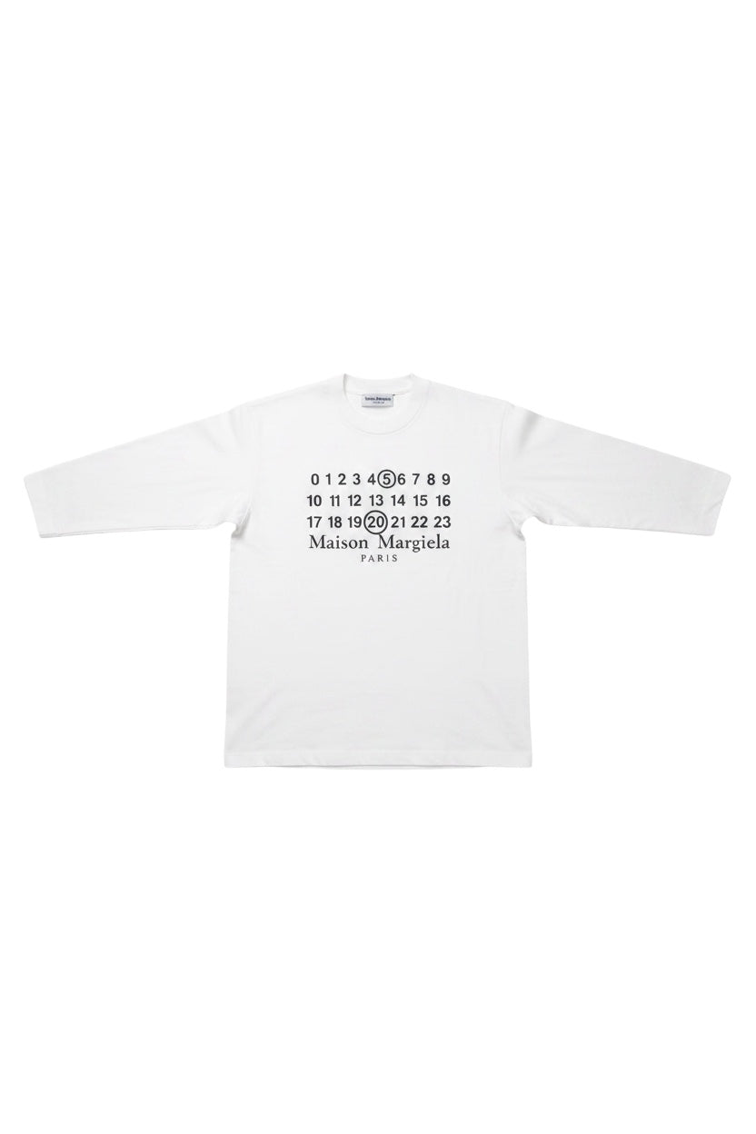 Maison Margiela Herren Langarmshirt Weiß Größe L
