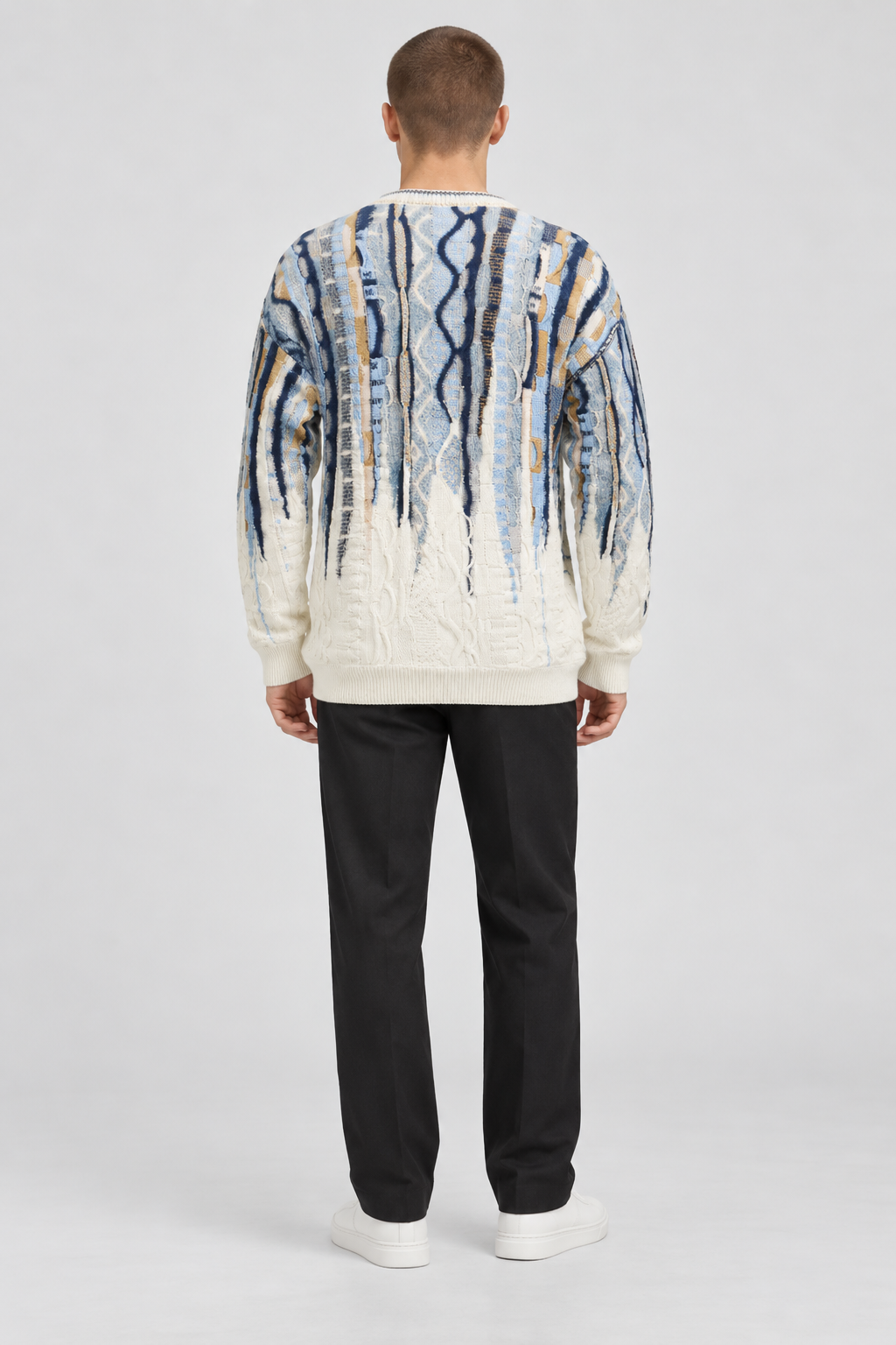 Carlo Colucci Strickpullover Fluffy 3D Knit