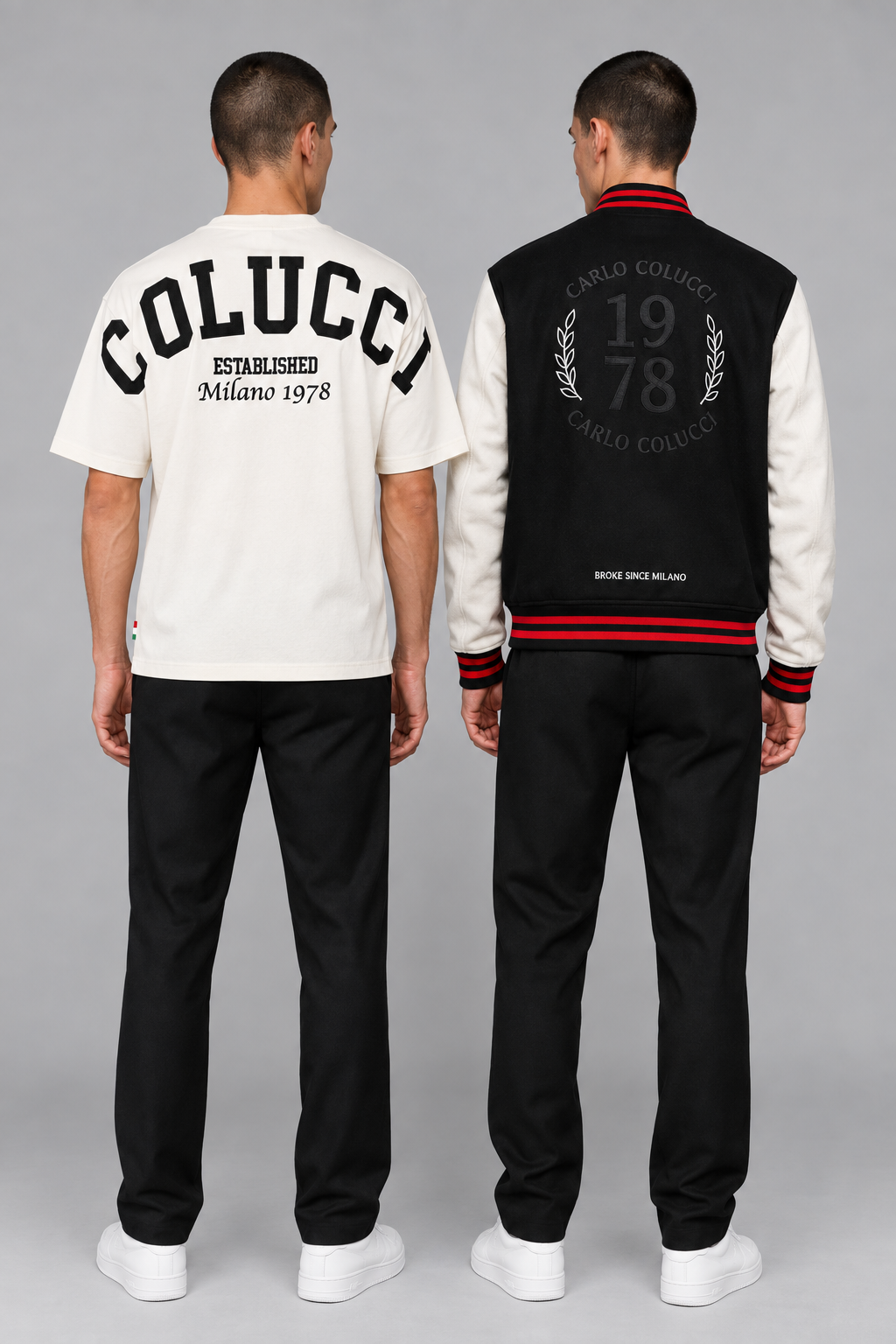 Carlo Colucci Jacke + T-Shirt Set