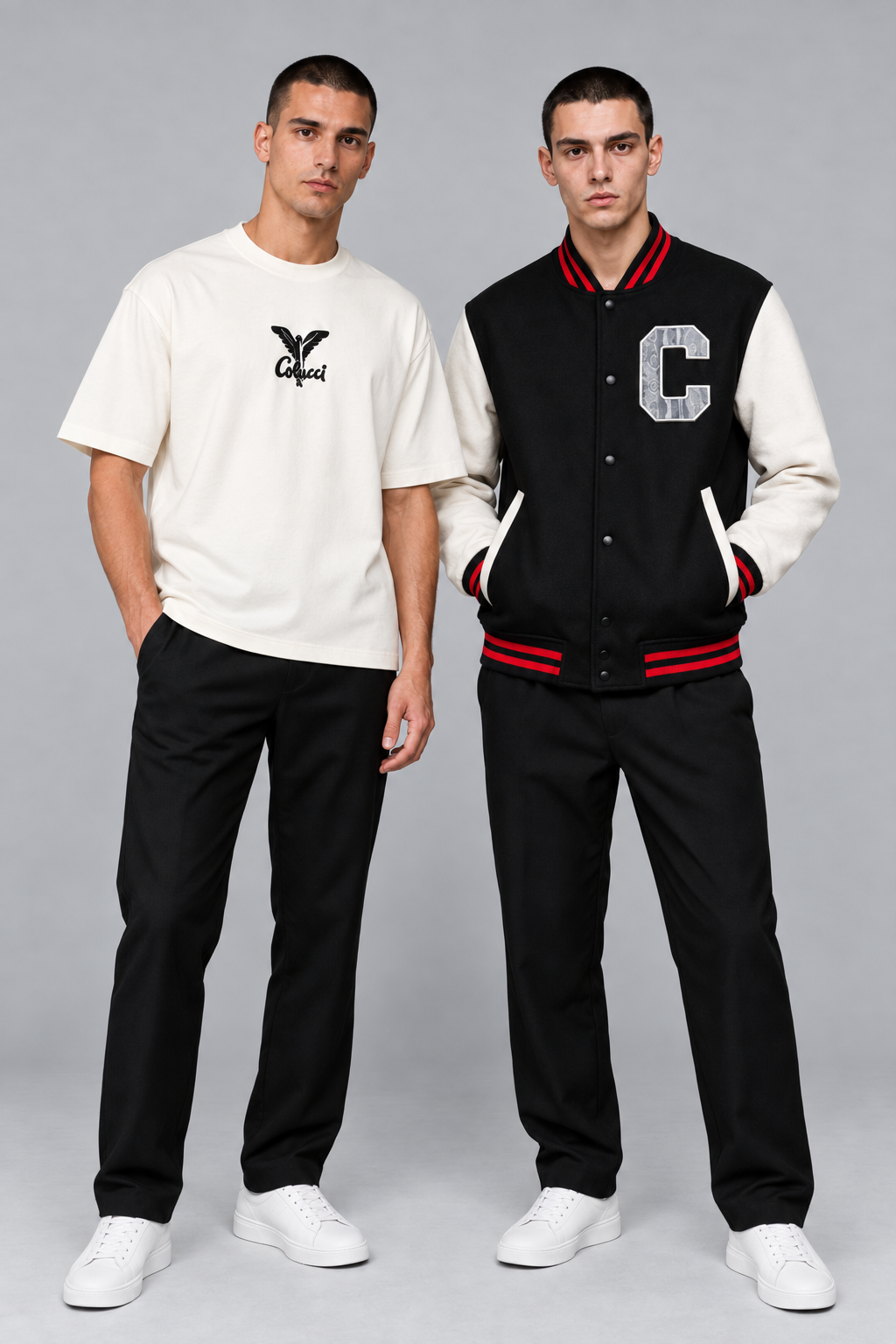 Carlo Colucci Jacke + T-Shirt Set