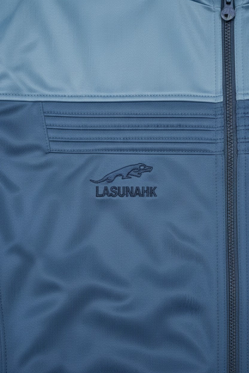 Mey Lon Mey Herren Trainingsjacke Blau Mehrfarbig Größe XL