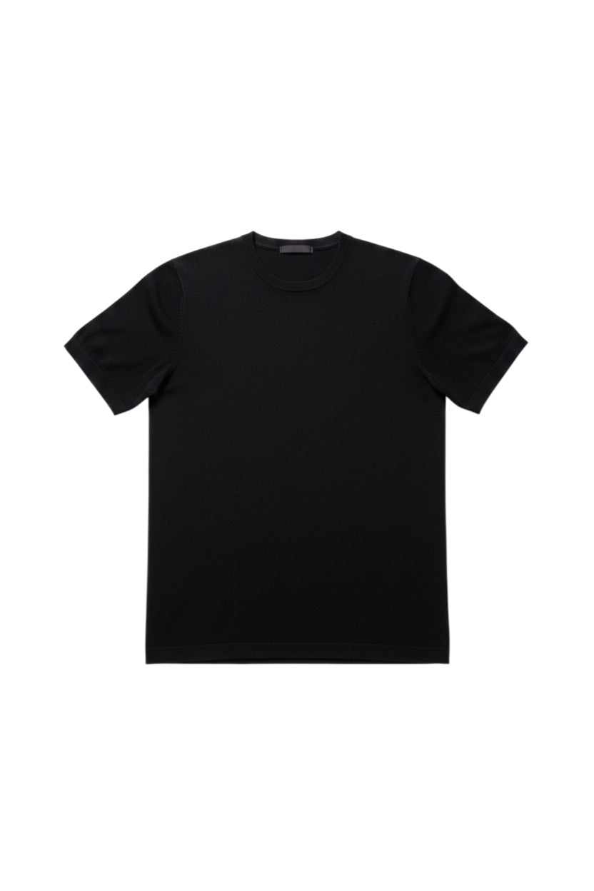Prada Herren T-Shirt Schwarz Größe 48