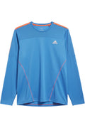 Adidas Herren Trainingsoberteil Blau Orange Einfarbig Größe 2XL
