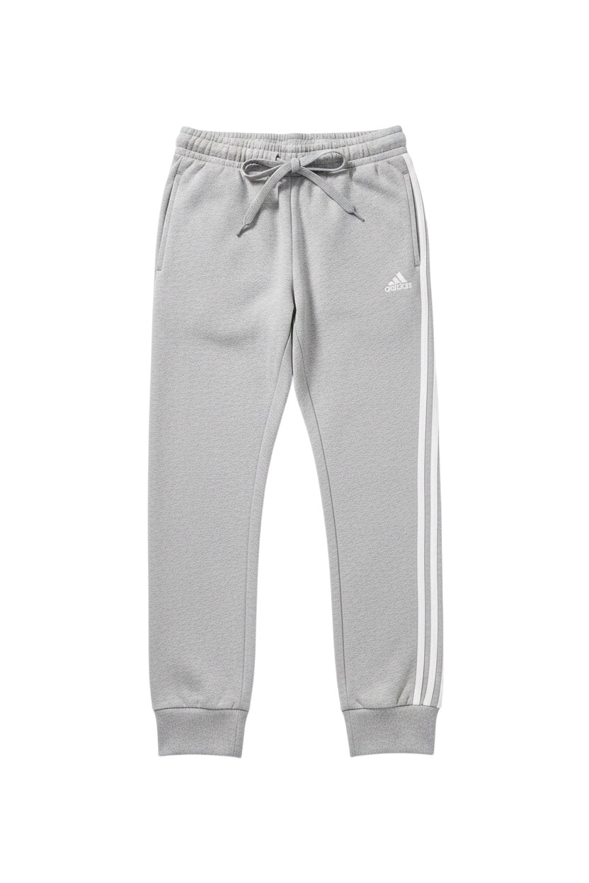 Adidas Herren Jogginghose Grau Weiß Größe L