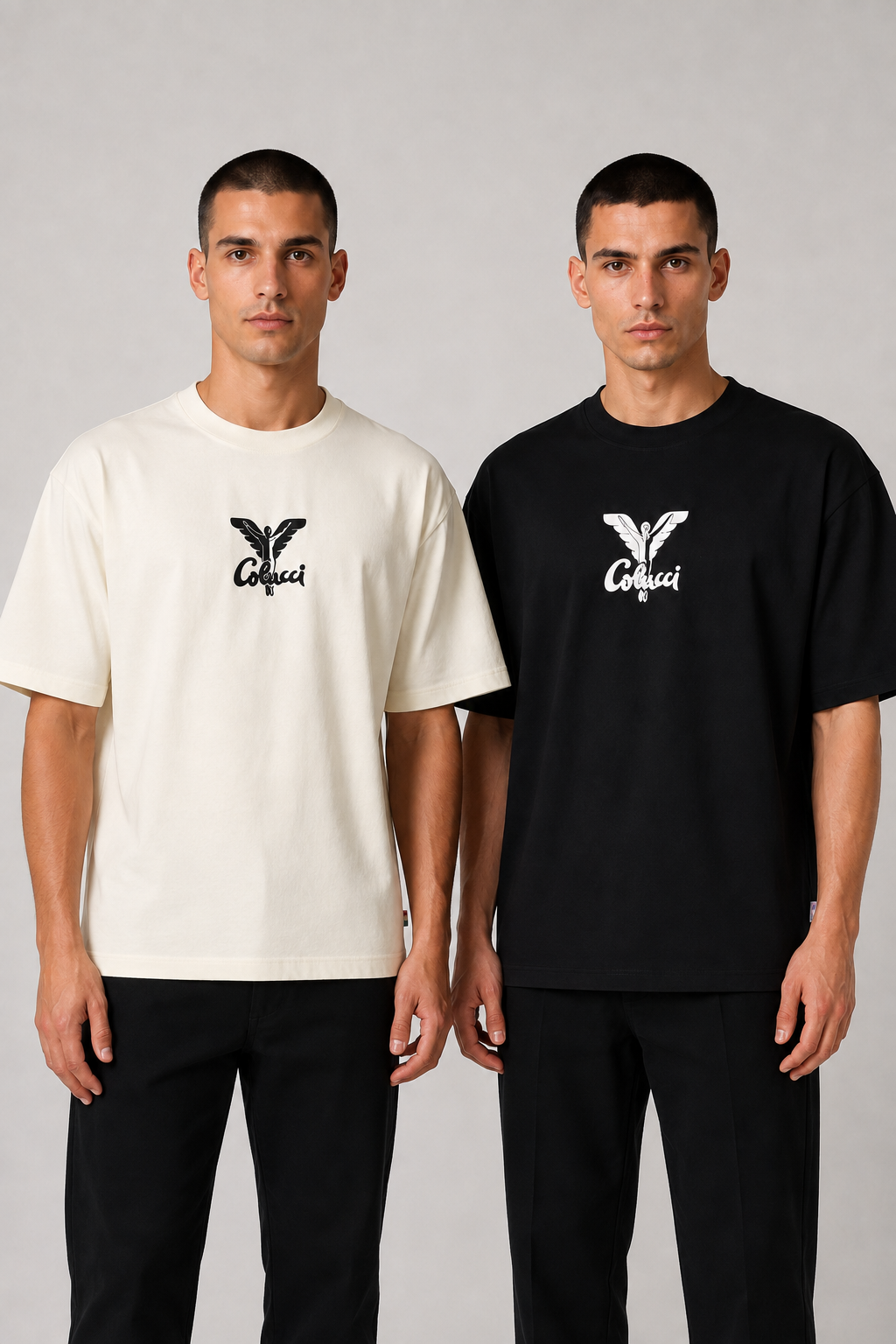 Carlo Colucci Set 2 T-Shirts Backprint