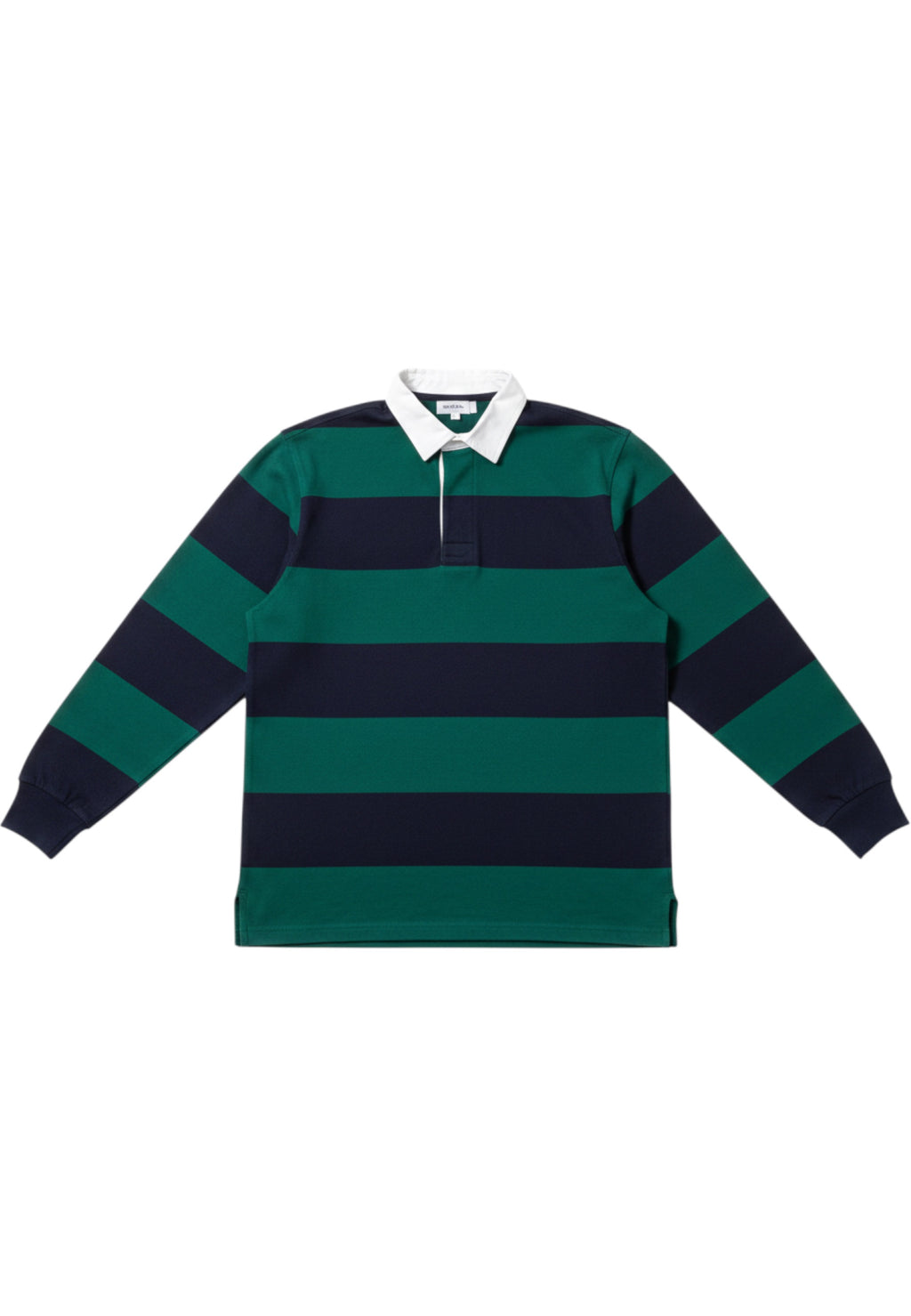 C&A Herren Rugby Shirt Blau Grün Weiß Gestreift Größe S