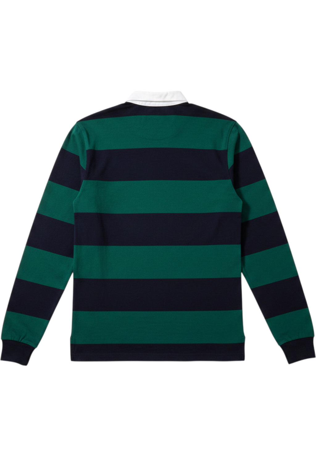 C&A Herren Rugby Shirt Blau Grün Weiß Gestreift Größe S