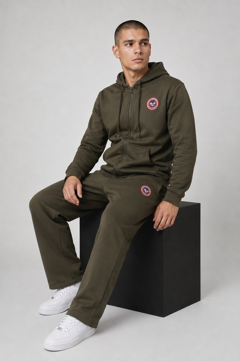 Down Jacket Trainingsanzug Set L
