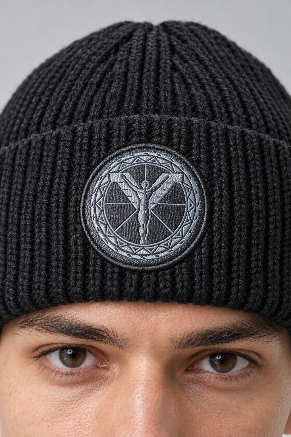Carlo Colucci Beanie Mütze Schwarz