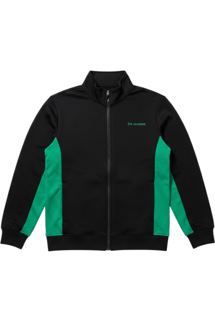 Derome Herren Trainingsjacke Schwarz Grün Größe L