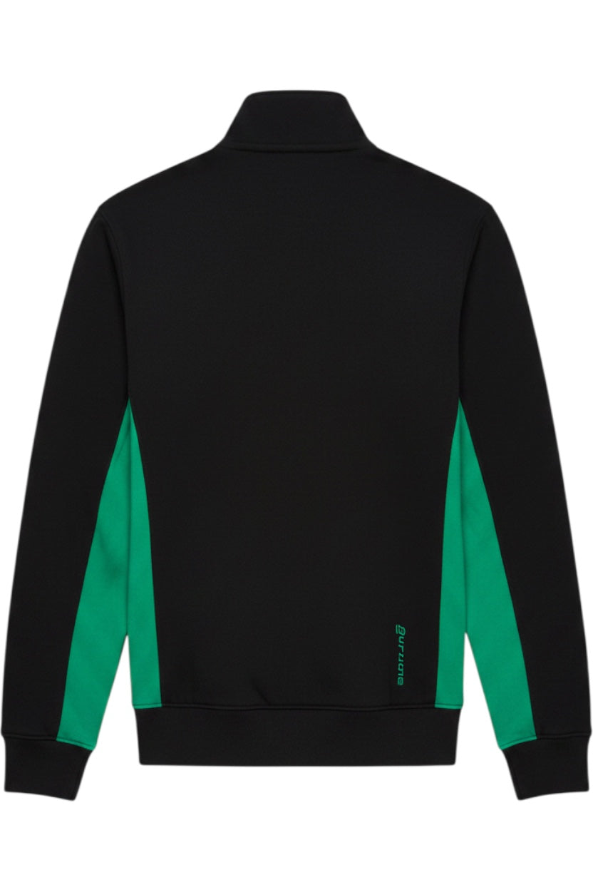 Derome Herren Trainingsjacke Schwarz Grün Größe L