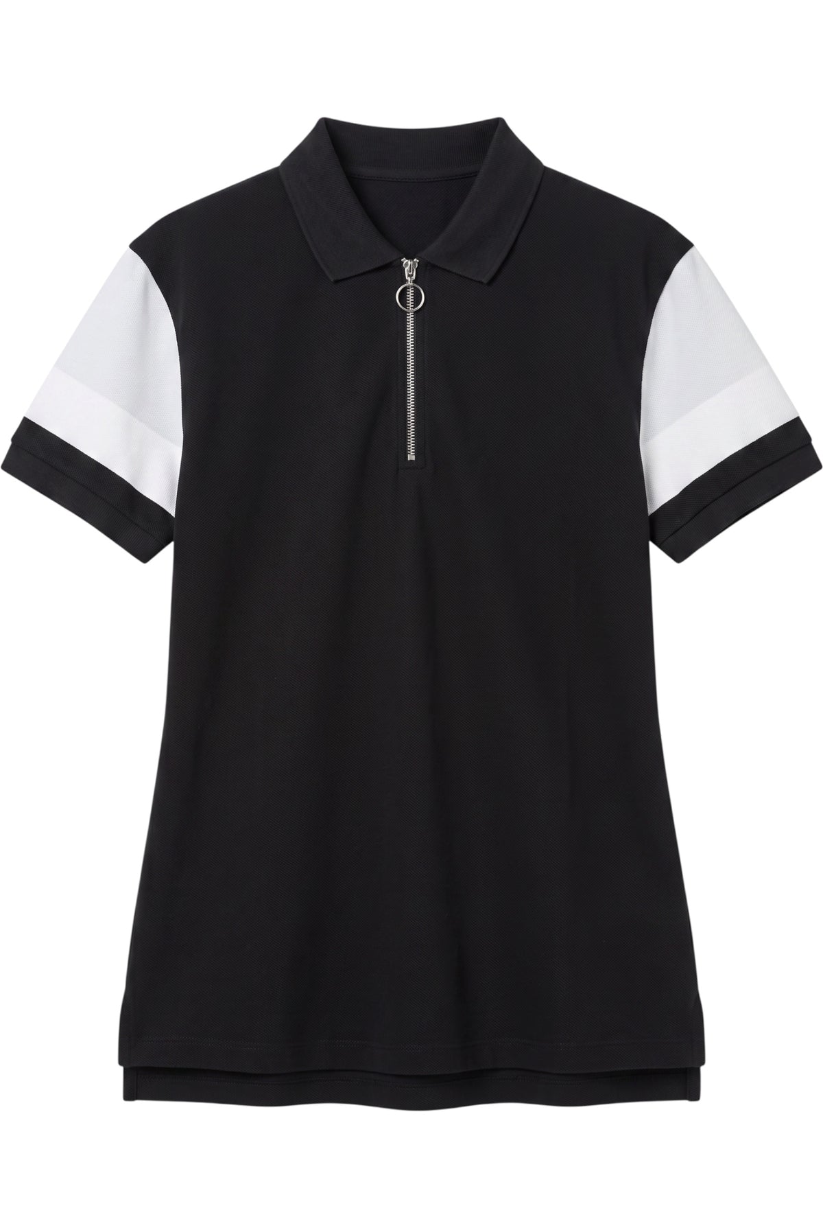 Nike Herren Poloshirt Schwarz-Weiß Größe S