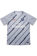 Nike Herren Fußball Trikot Grau Blau Streifen Größe XL