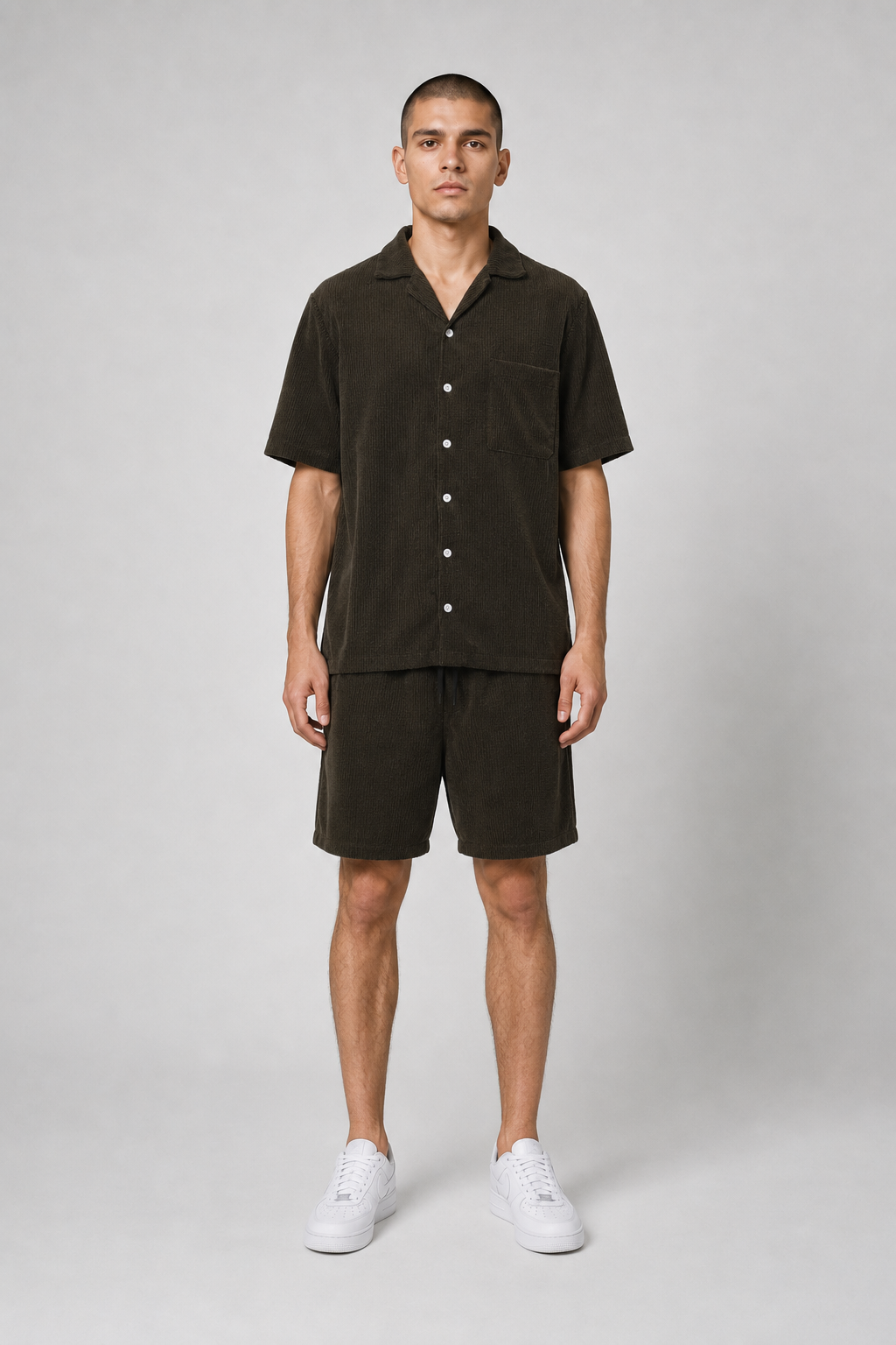 Old Money Style Set Hemd + Shorts L