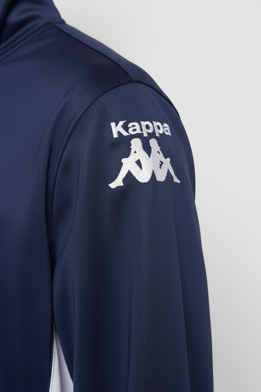 Kappa Herren Trainingsjacke Blau Weiß Größe XXL