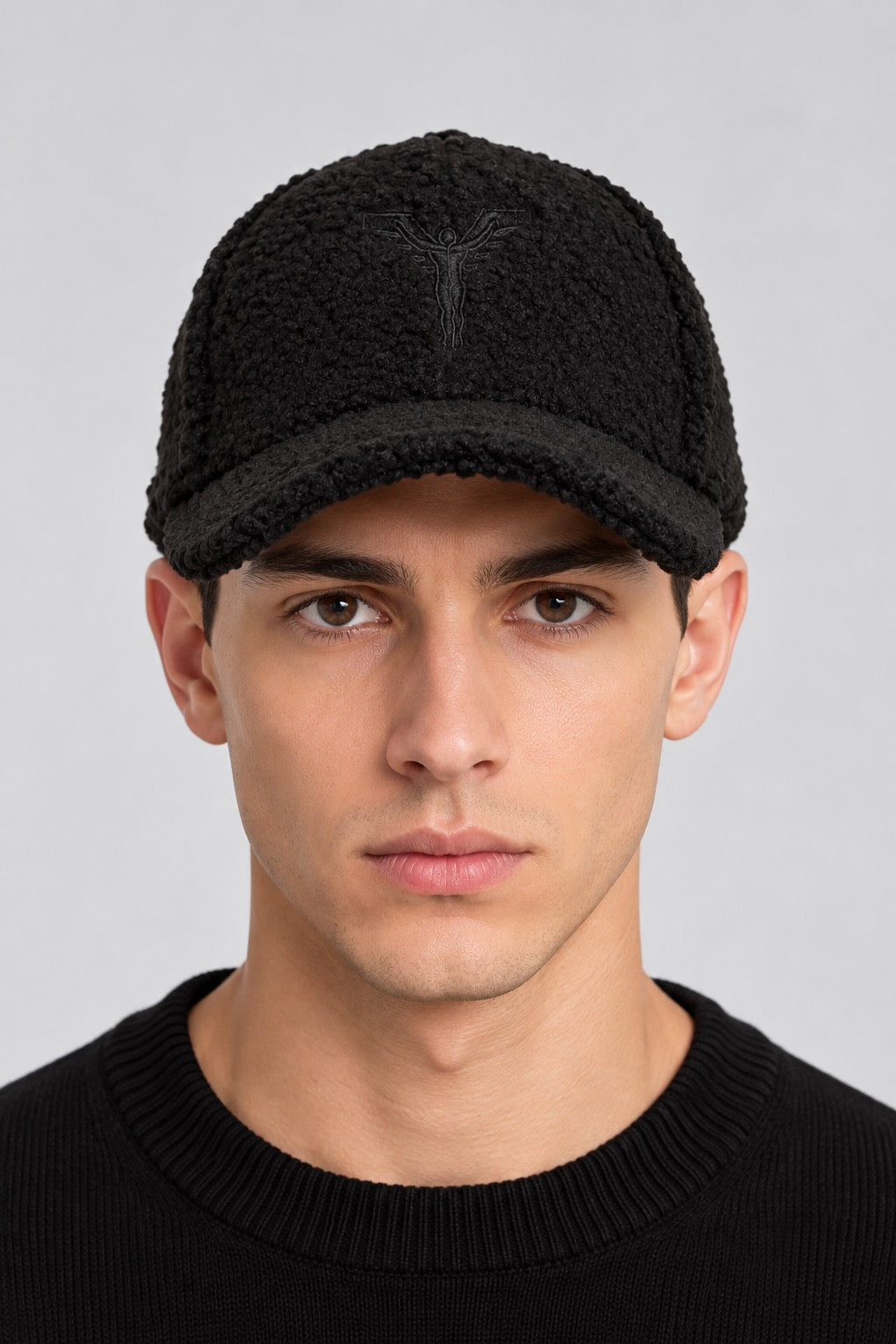 Carlo Colucci Cap Schwarz Teddy