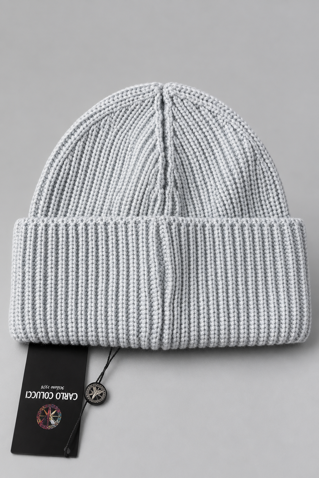 Carlo Colucci Beanie Mütze Grau