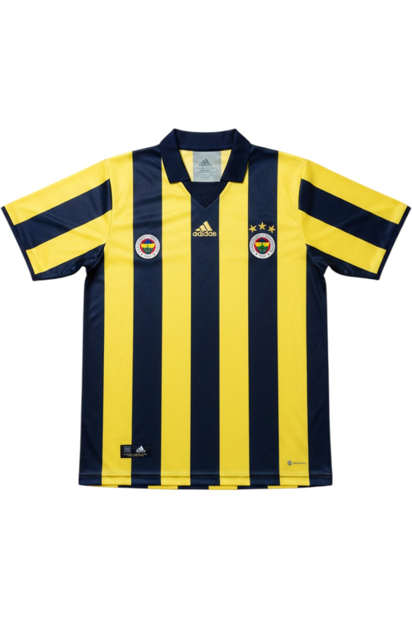 Adidas Herren Fußball Trikot Blau Gelb Streifen Größe XXL