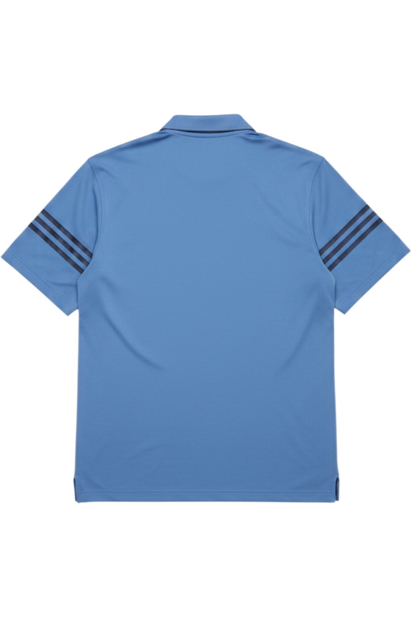 Adidas Herren Poloshirt Blau Gestreift Größe M