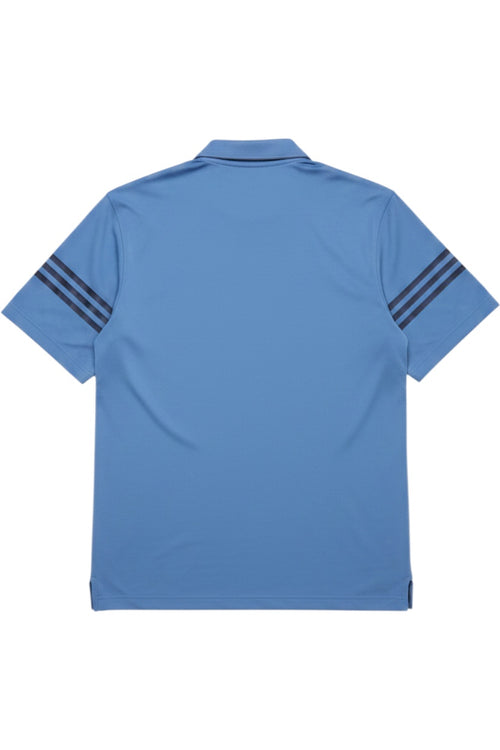 Adidas Herren Poloshirt Blau Gestreift Größe M