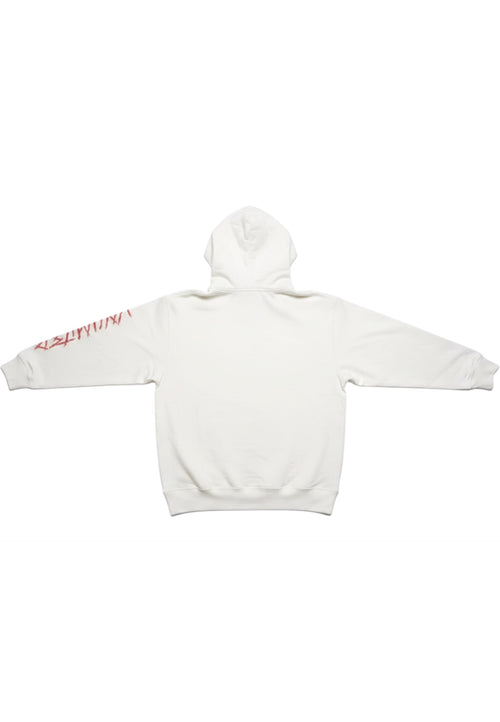 032c Herren Kapuzenpullover Weiß Rot Schwarz Größe S